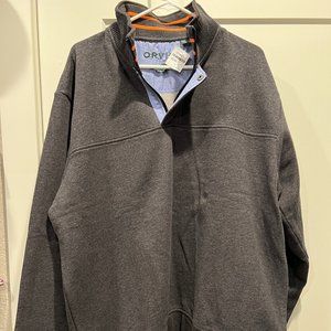 Orvis Mens NWT Signature 1/4 Zip Sweatshirt